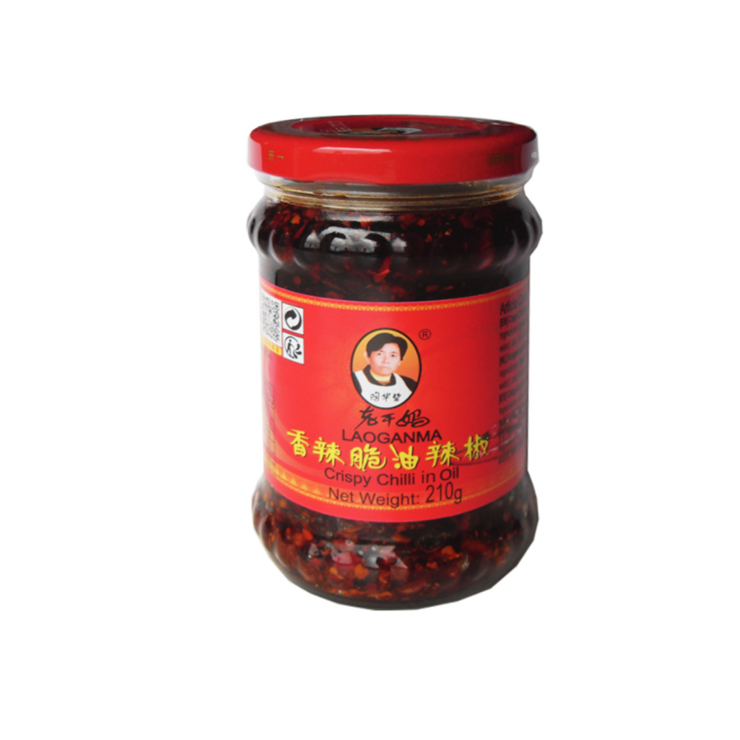 Spicy Crispy Chilli Oil (210g) – Een Iconische Smaakexplosie - DeHotPotShop