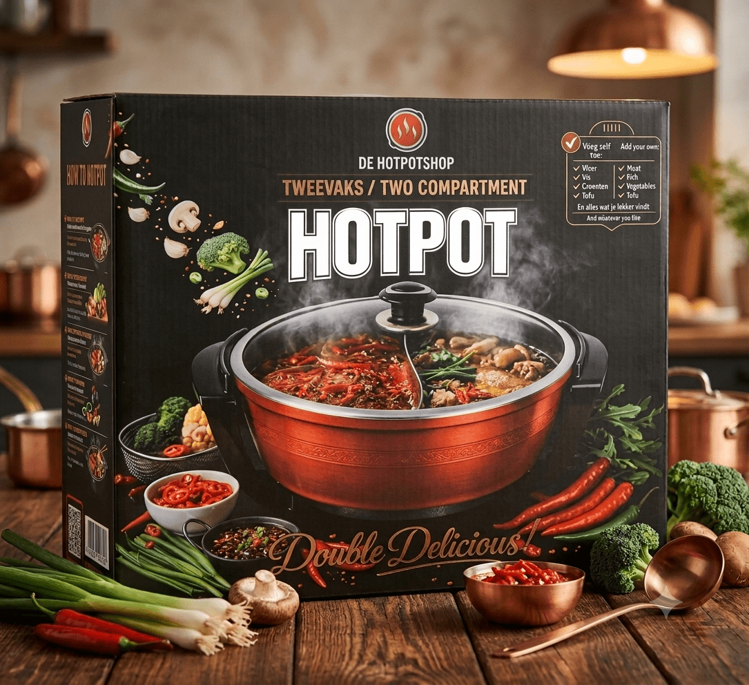 Premium Tweevaks Hotpot Pan - De Hotpotshop