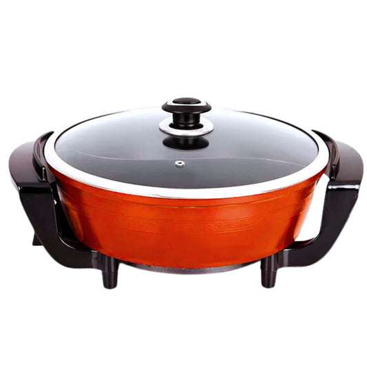 Two-Compartment Hotpot Pan Red